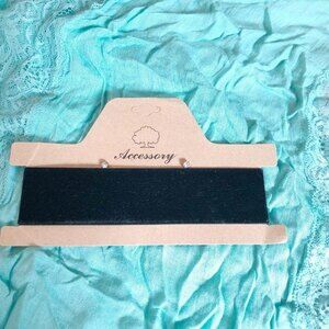 Wide Black Choker with Stud Earrings NOC